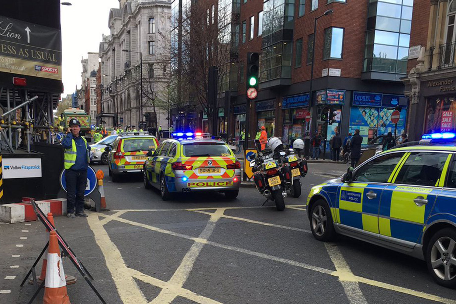 Woman dies after being hit by truck yards from Wigmore Hall