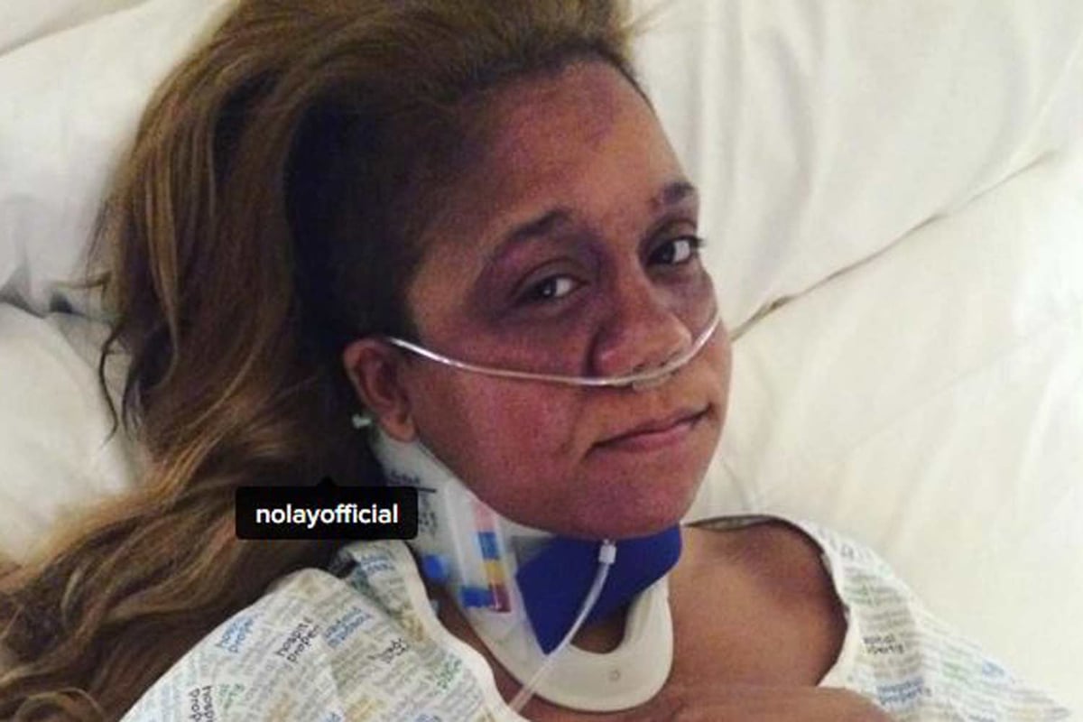 First picture of London rapper NoLay's horrific injuries after car crash left her 'fighting for life' | London Evening Standard