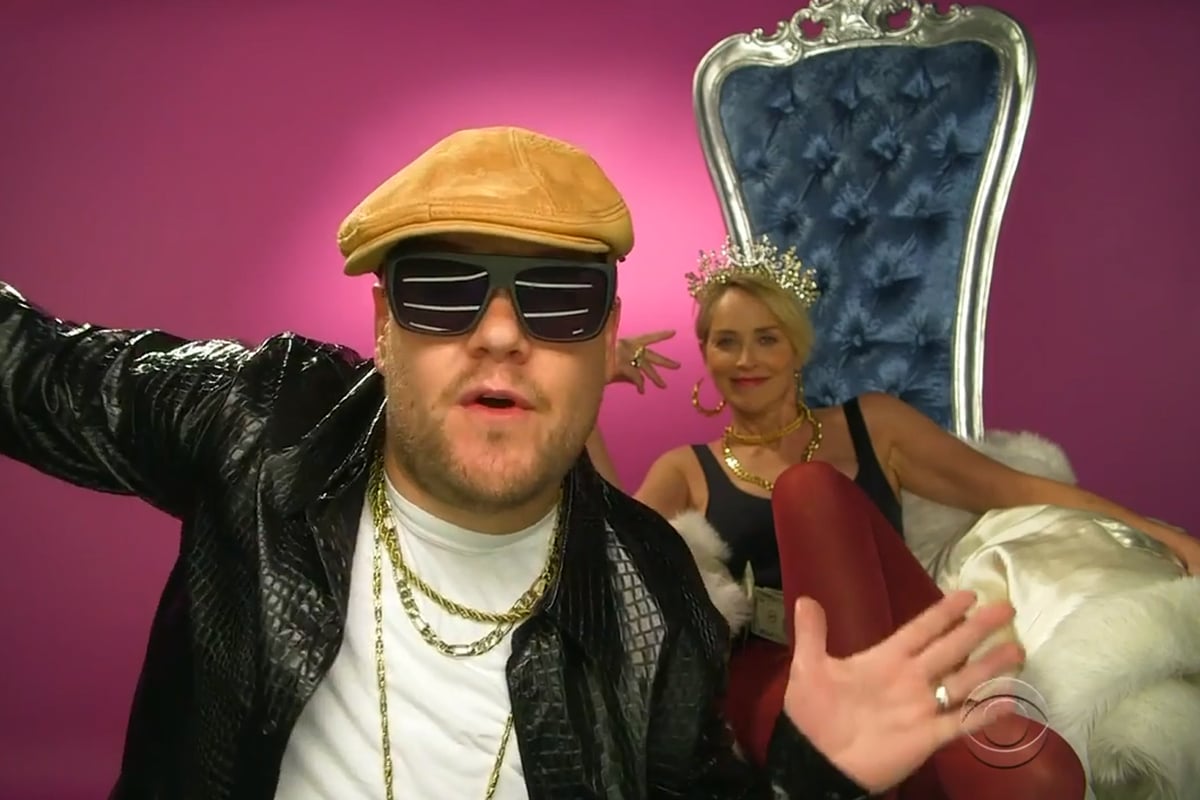 James Corden pens hilarious rap with Sharon Stone to find her a date | London Evening Standard