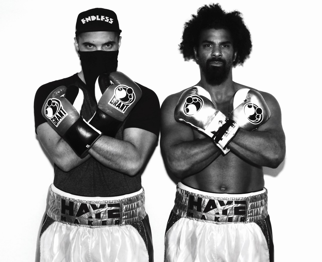 Boxer David Haye links up with London street artist Endless