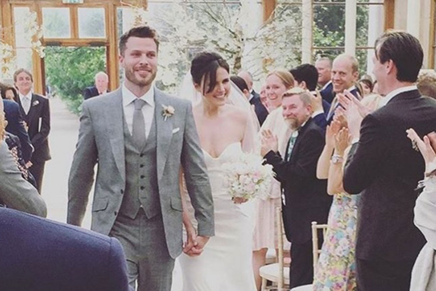 Rick Edwards marries girlfriend Emer Kenny in romantic ceremony