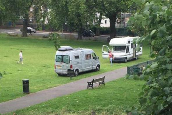Neighbours' fury after caravans return to Stoke Newington Common a month after travellers are evicted | London Evening Standard