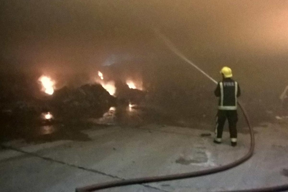 Wembley fire: Dozens of firefighters tackle blaze at recycling plant | London Evening Standard