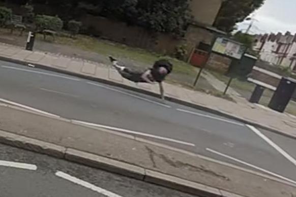 London biker flies across the tarmac after motorbike wheelie stunt goes wrong | London Evening Standard