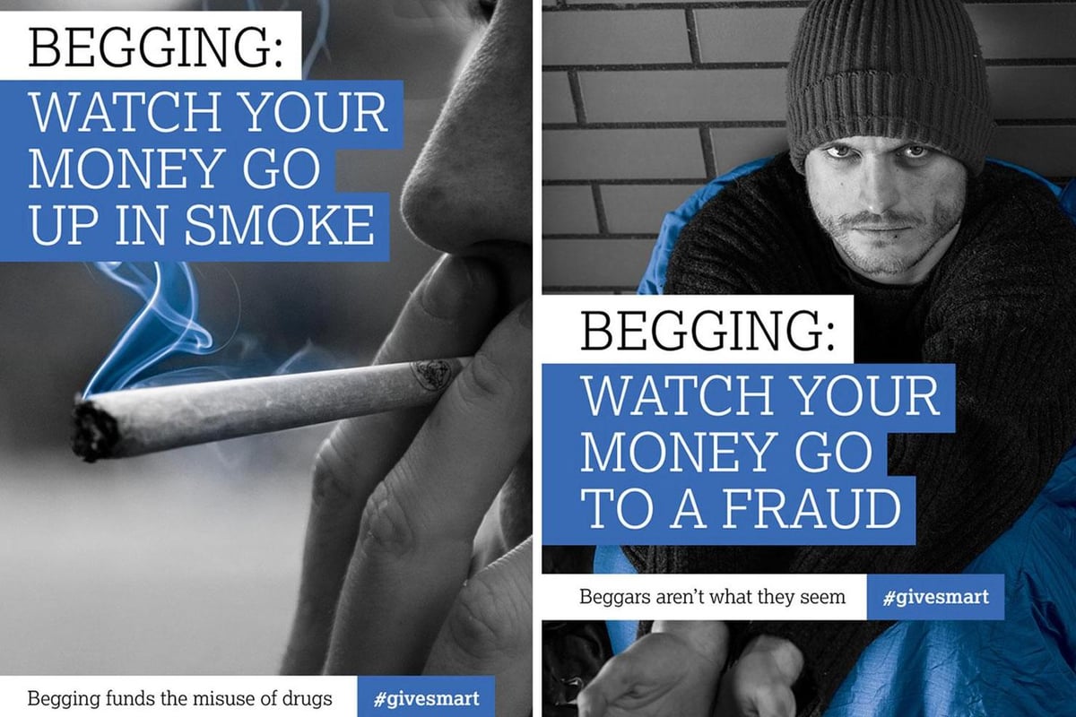 Council's 'offensive' anti-begging posters banned by watchdog | London Evening Standard