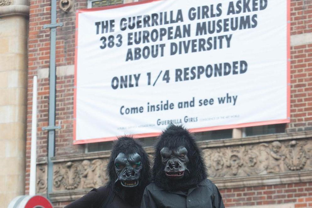 Angry about the art world? Send your complaints to the Guerrilla Girls for their Tate Exchange residency | London Evening Standard