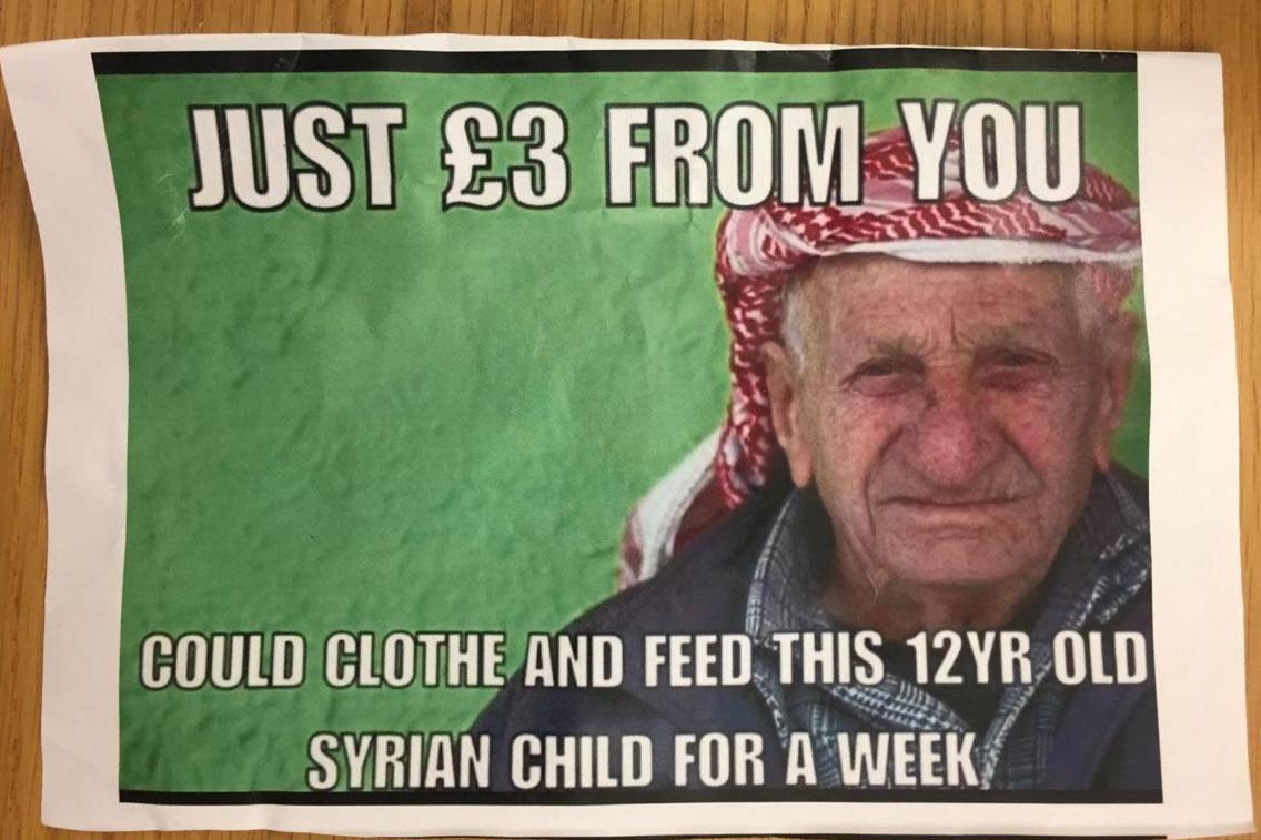 Poster mocking age of Syrian child refugees placed on wall in Parliament sparks fury | London Evening Standard