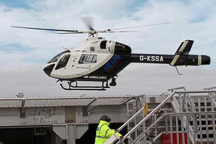 Helipad opens on roof of Denmark Hill's King’s College Hospital | London Evening Standard