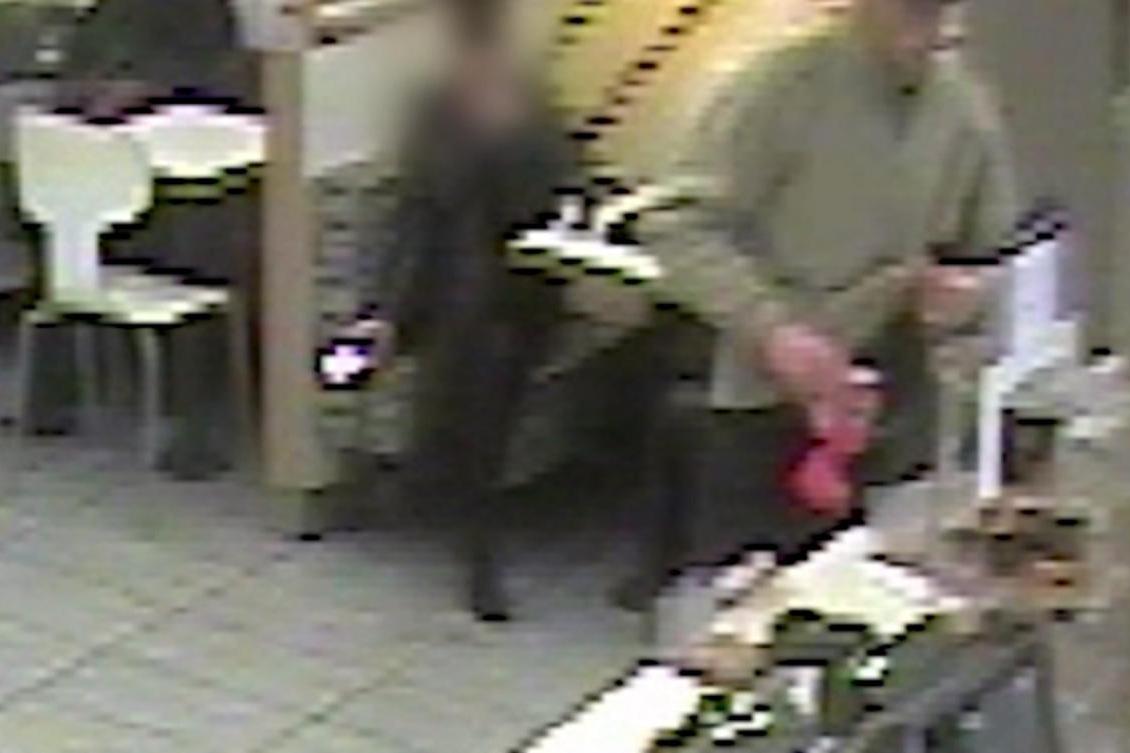 Moment thief steals Poppy Appeal collection tin from south London McDonald's | London Evening Standard