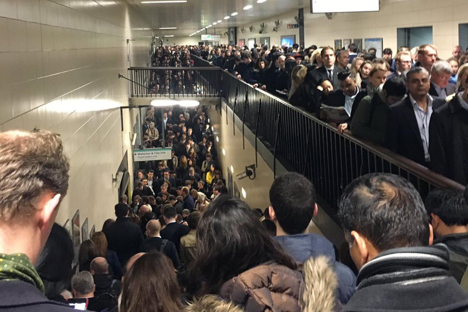 Faulty train sparks rush hour chaos at Waterloo