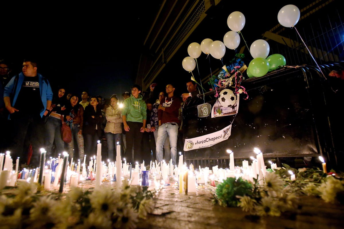Colombia plane crash: Vigils for victims as claims jet ran out of fuel are probed | London Evening Standard