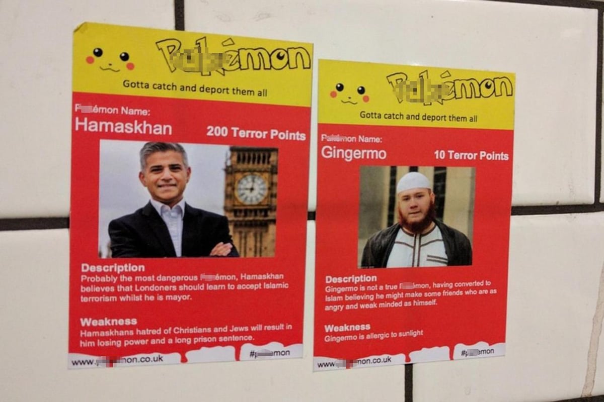 Man arrested over racist 'P***mon' stickers found on Tube network | London Evening Standard