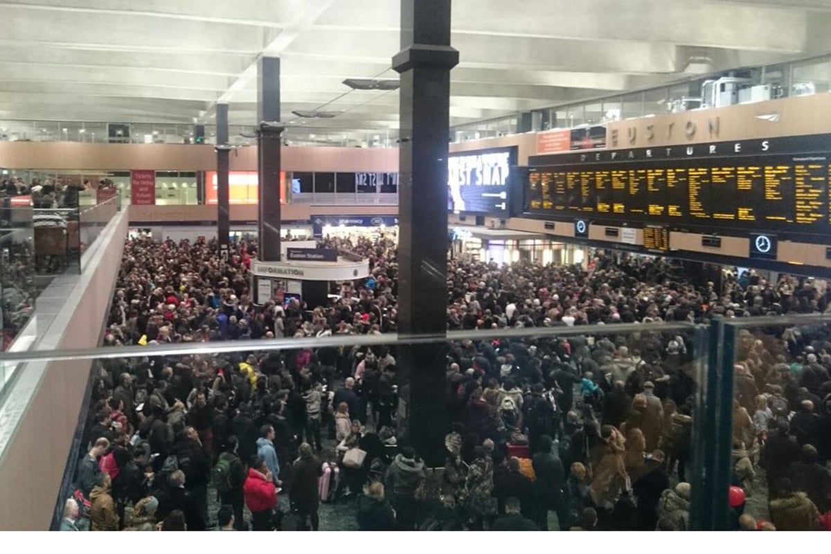 Euston delays: Christmas travel chaos as trespasser leaves trains delayed and cancelled | London Evening Standard