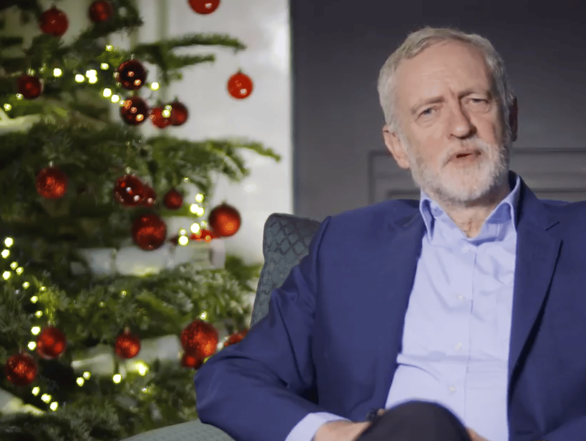 Jeremy Corbyn's first Christmas message warns of 'shocking rise in homelessness' | London Evening Standard