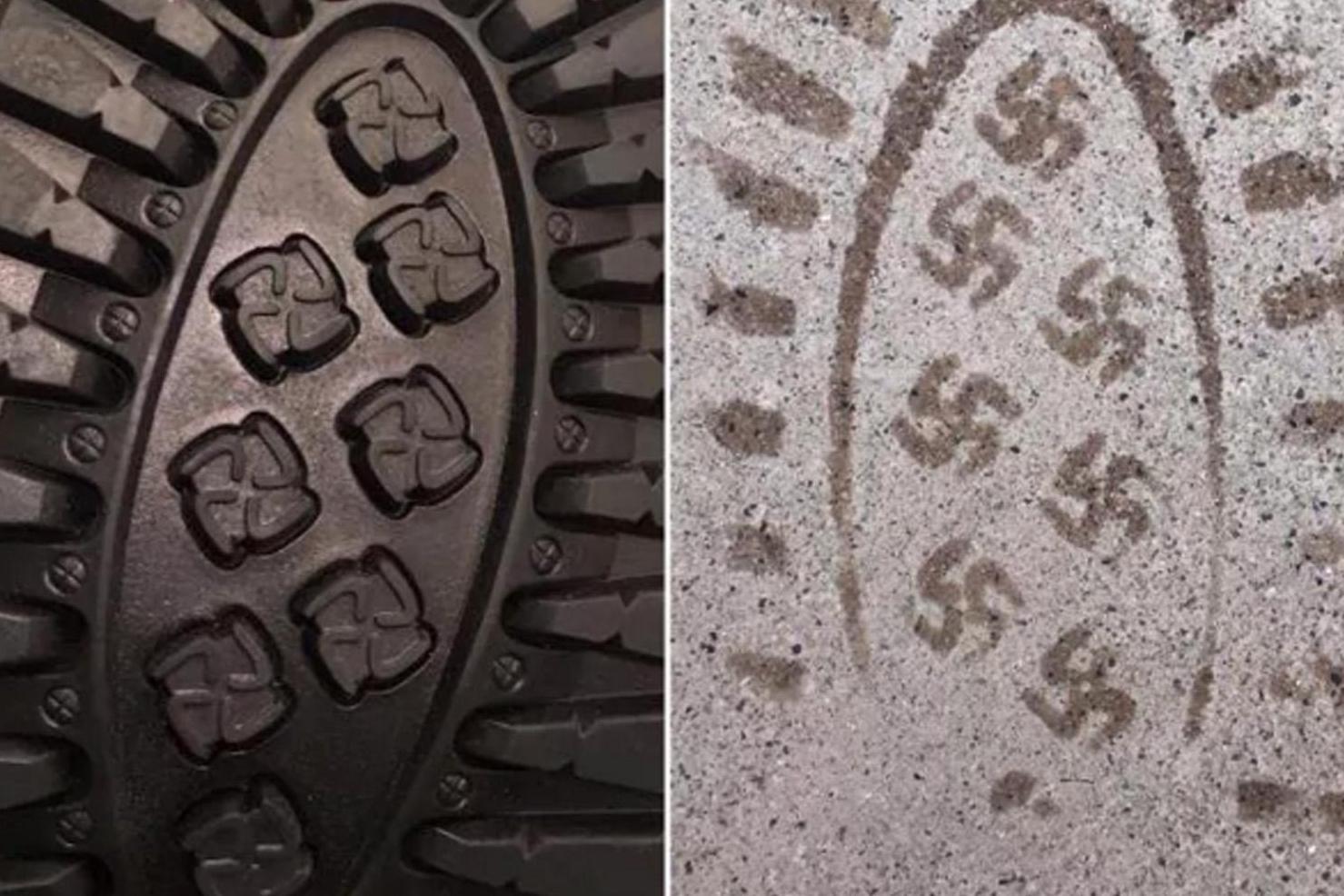 US shoe company recalls boots which leave 'Swastika prints' behind