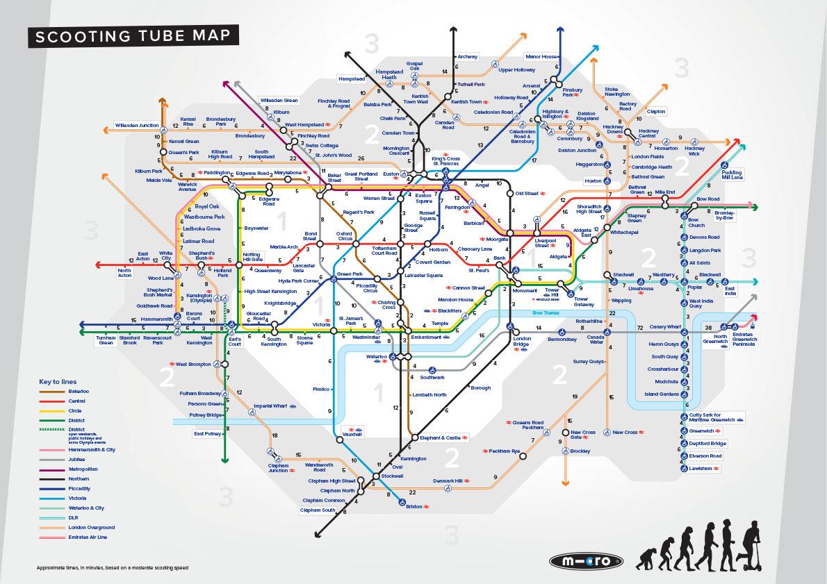 Scooting enthusiasts launch alternative London Tube map for commuters | London Evening Standard