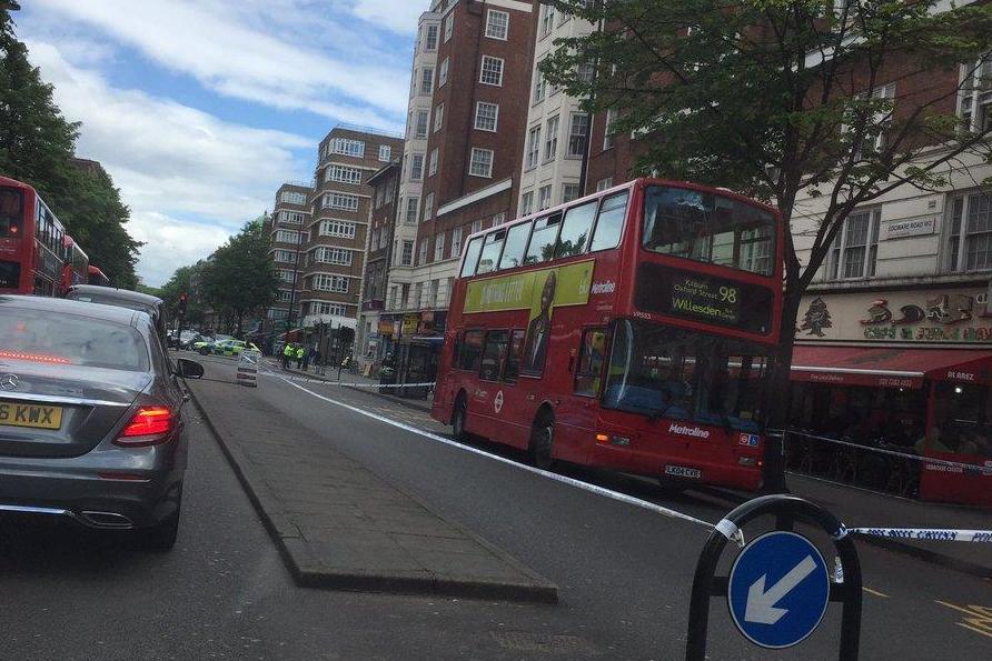 Edgware Road crash: Cyclist rushed to hospital after crash with bus on major road | London Evening Standard