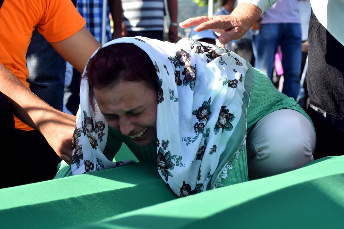 Thousands gather to mark 22nd anniversary of Srebrenica massacre as 71 newly identified victims are laid to rest | London Evening Standard