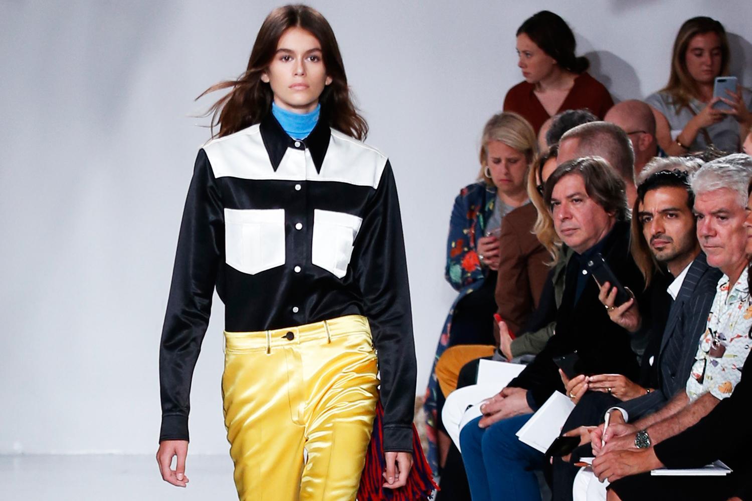 Cindy Crawford's daughter makes runway debut for Calvin Klein