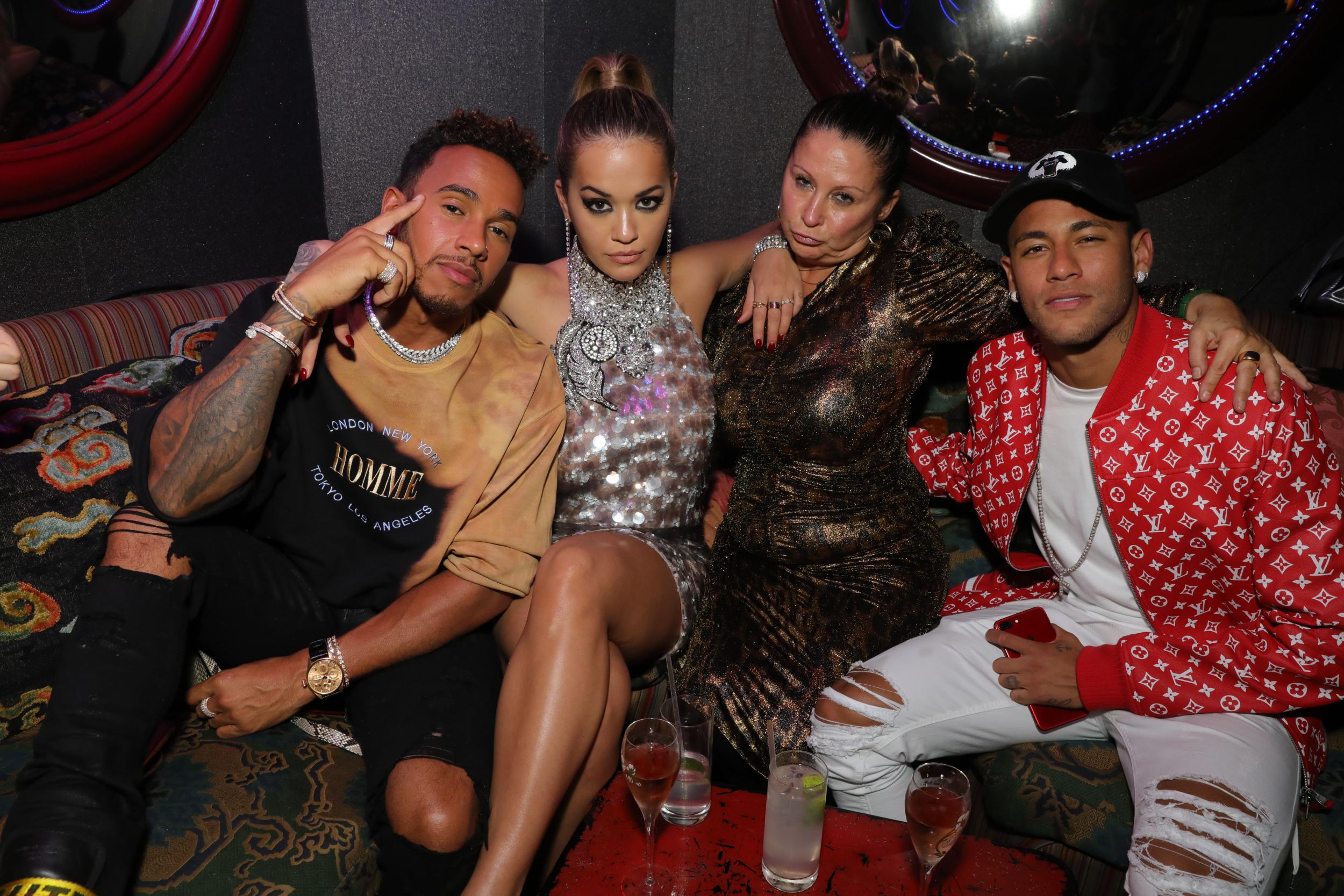 Rita Ora and Cara Delevingne party with Miss Piggy at LFW