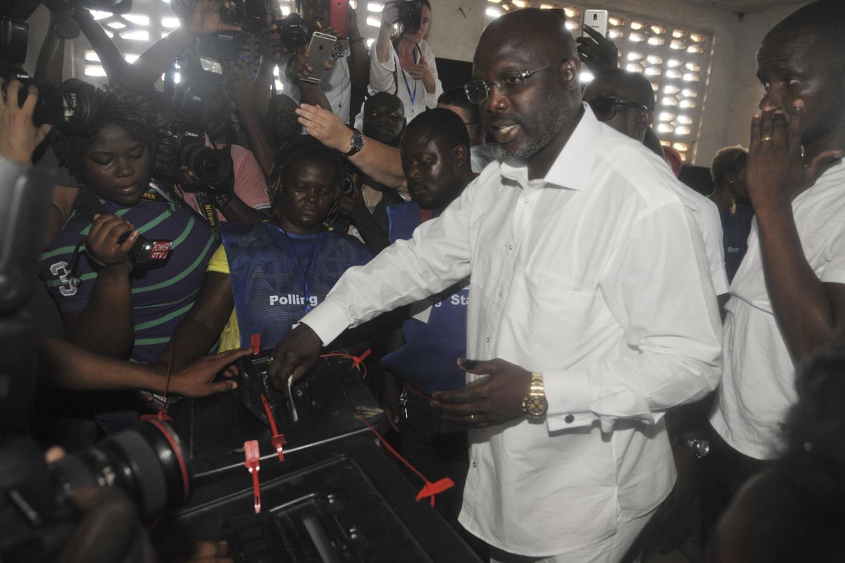 Ex-Chelsea player George Weah takes early lead in Liberia presidency election | London Evening Standard