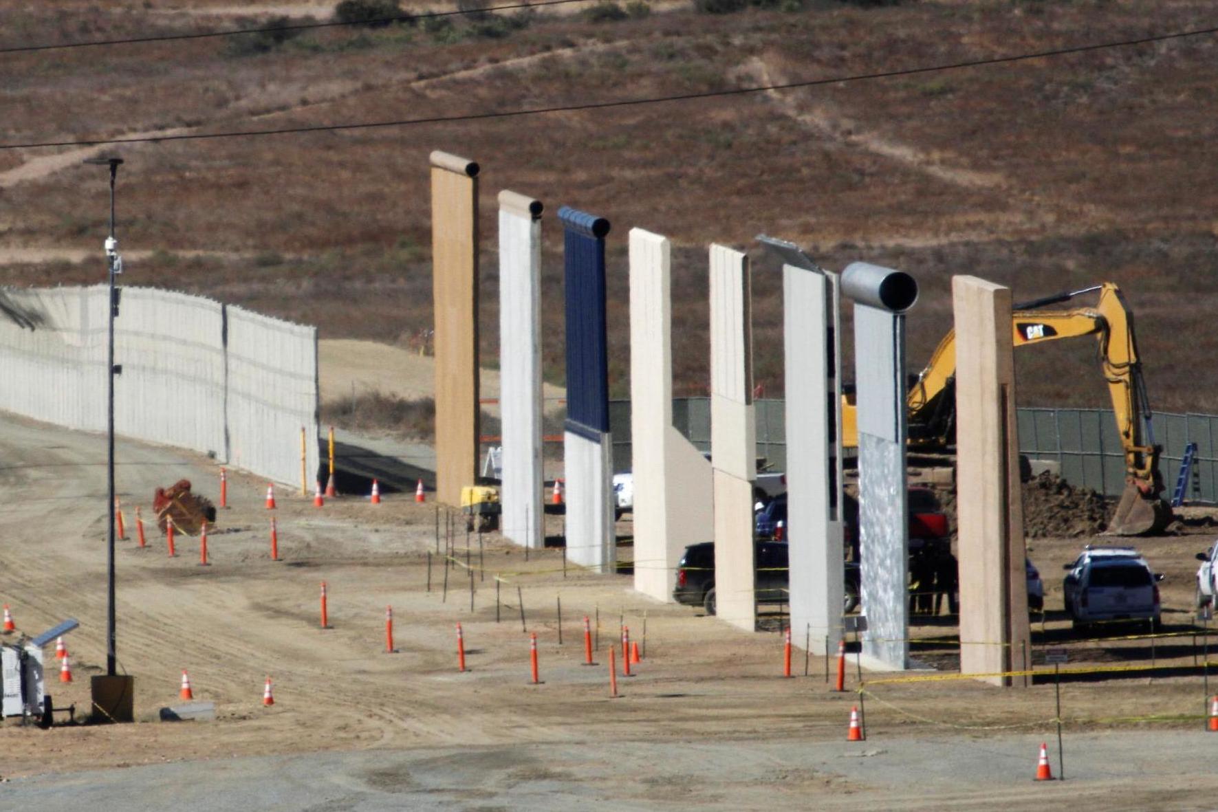 No entry: eight prototypes for Trump's wall lined up for testing