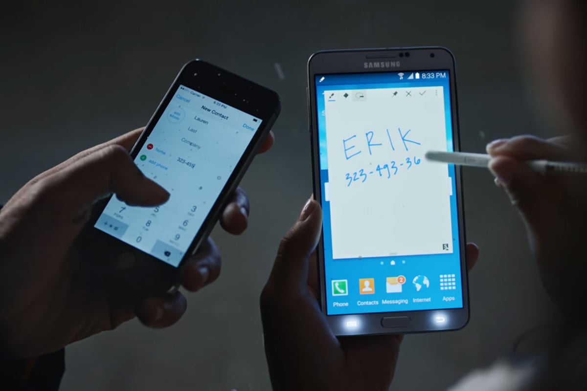 iPhone X and Apple fans mocked by Samsung in this new Galaxy Note 8 advert | London Evening Standard