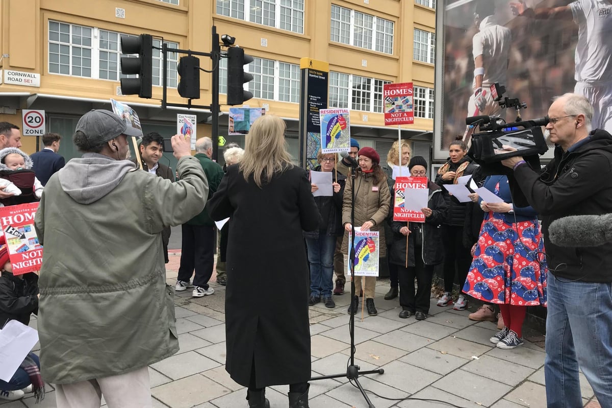 'No thank you to the music': Waterloo residents protest Abba-themed musical restaurant | London Evening Standard
