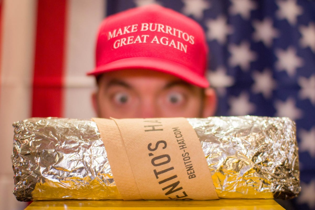 A burrito inspired by Trump's wall is coming to London | London Evening Standard