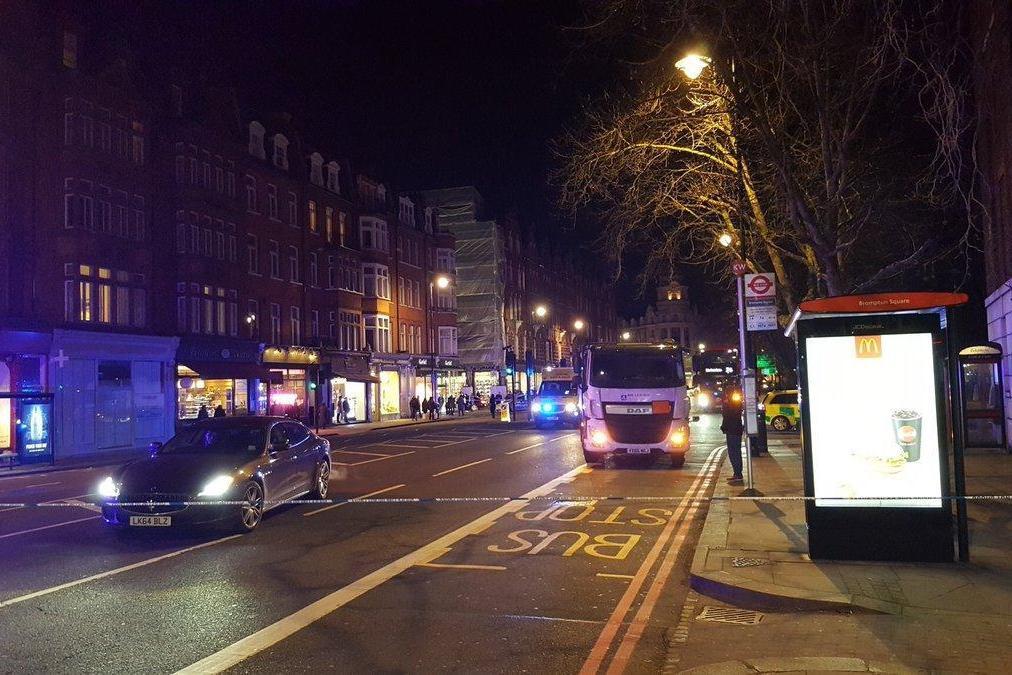 Brompton Road crash: Woman dies after being hit by lorry on major west London road | London Evening Standard