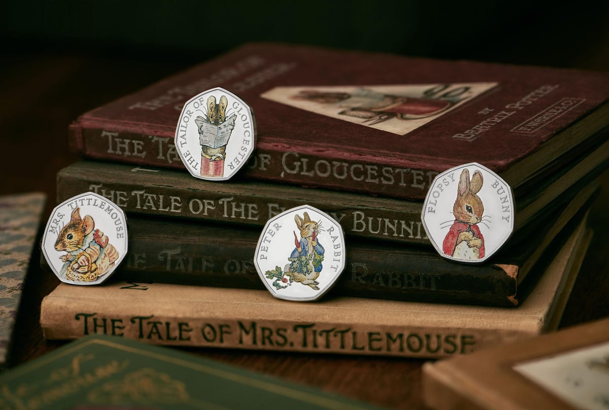 New Beatrix Potter 50p: Royal Mint unveils 2018 Peter Rabbit coins | London Evening Standard