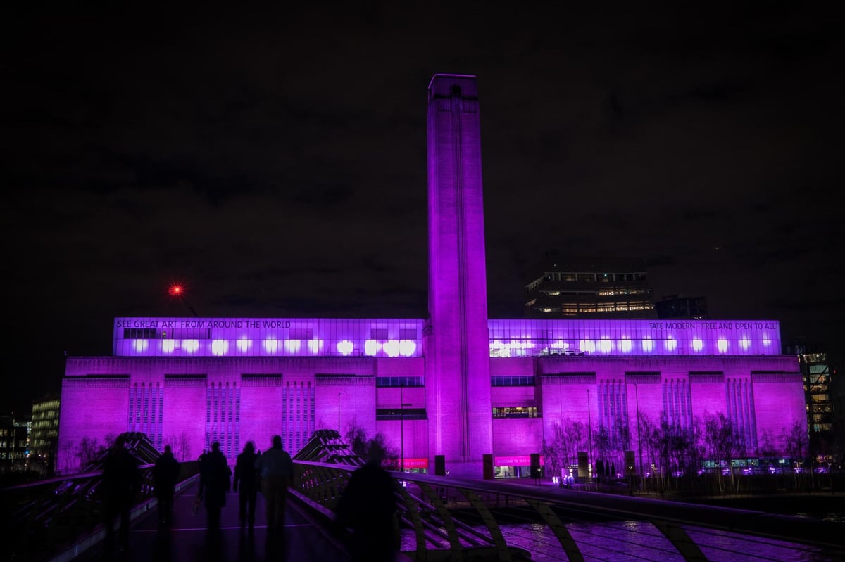 International Women's Day 2018: Tate Modern lights up to promote gender equality | London Evening Standard