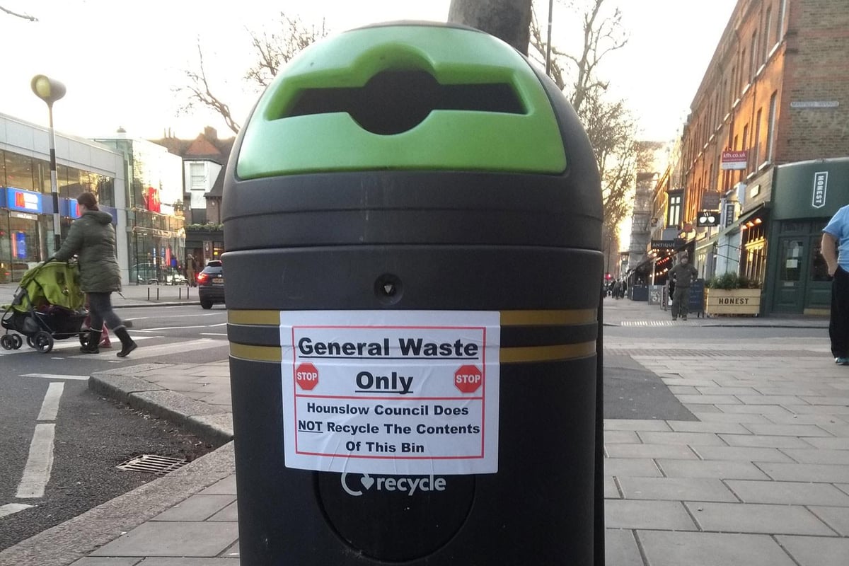 Recycling row erupts as London council admits all street bin rubbish goes to landfill | London Evening Standard