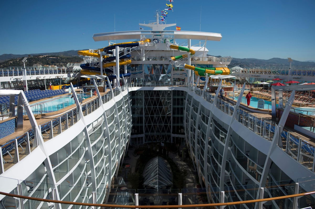 Symphony of the Seas: Incredible pictures inside the world’s biggest cruise liner as Royal Caribbean ship is launched with dazzling firework display | London Evening Standard