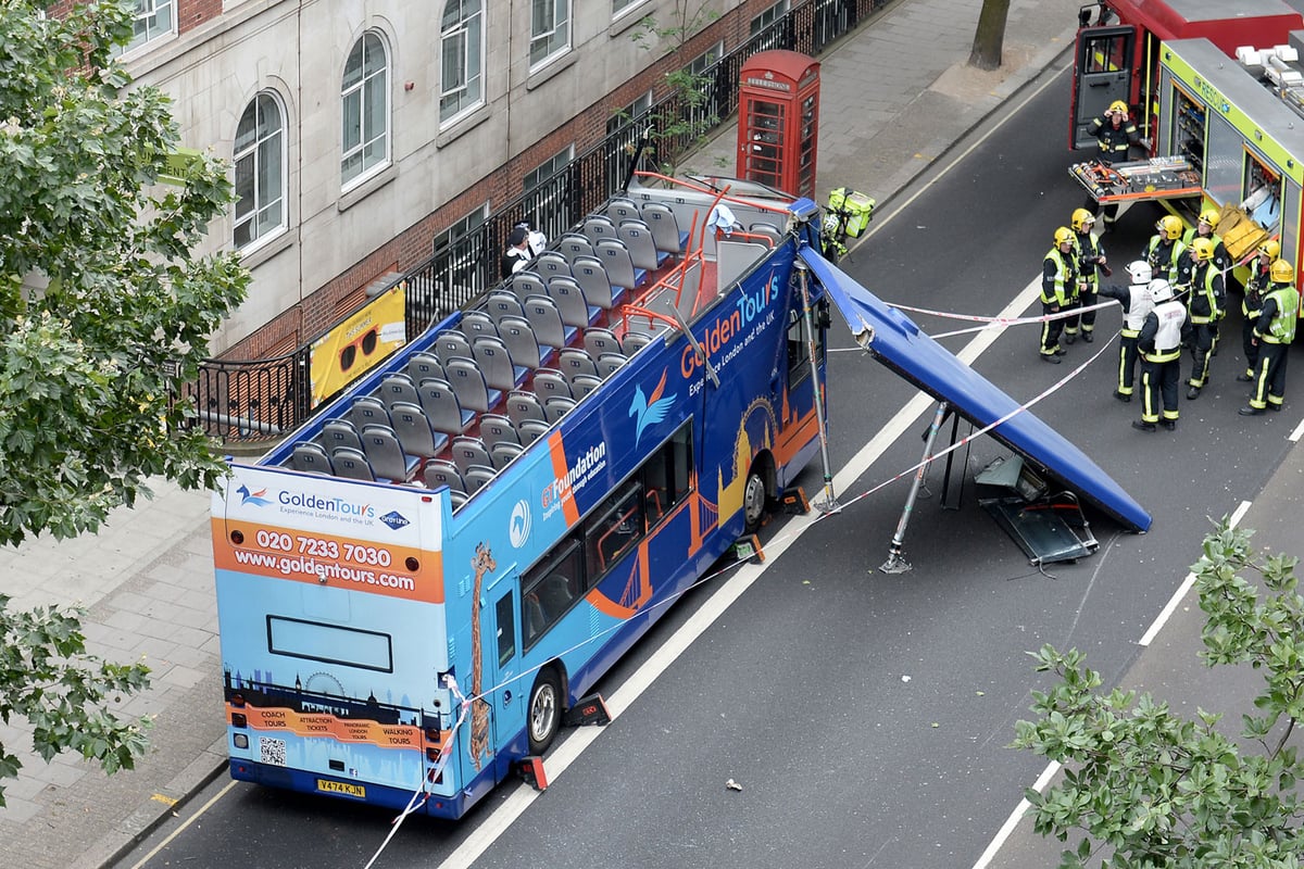 Man lost ear in tourist bus crash when driver let go of steering wheel to look at map | London Evening Standard