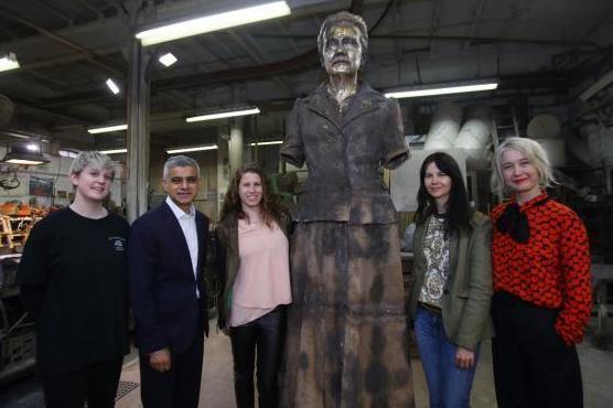 A statue of suffragist Millicent Fawcett unveiled in Parliament Square