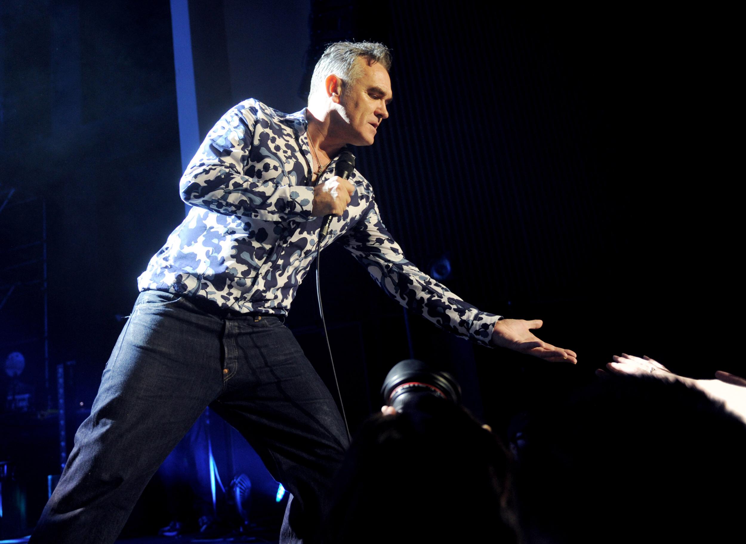 Morrissey fan accused of punching icon at gig just wanted 'dream hug'