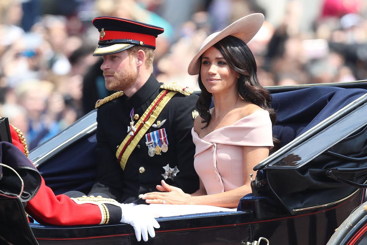 Meghan Markle wears blush Carolina Herrera for the Queen’s Trooping of the Colour celebrations | London Evening Standard