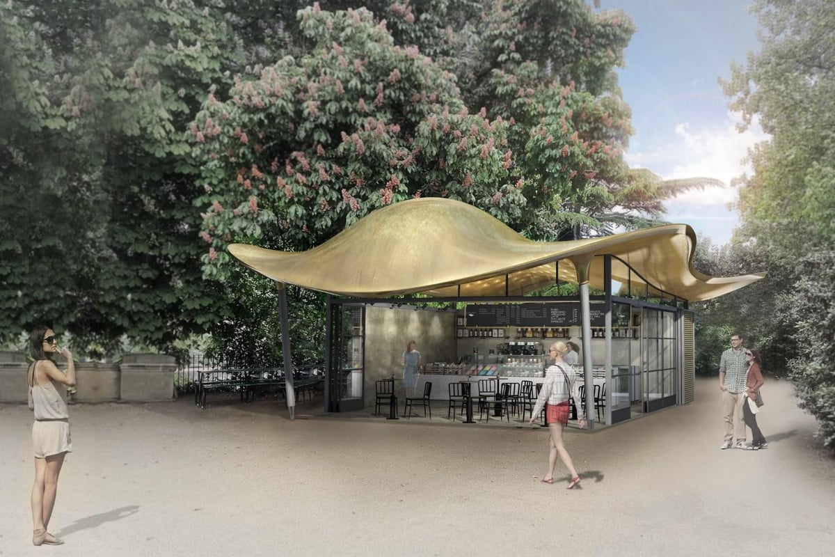 Serpentine cafe's new roof inspired by a stingray | London Evening Standard
