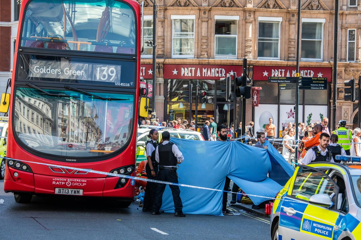 The Strand crash: Woman, 89, faces leg amputation after being hit by a bus in central London | London Evening Standard