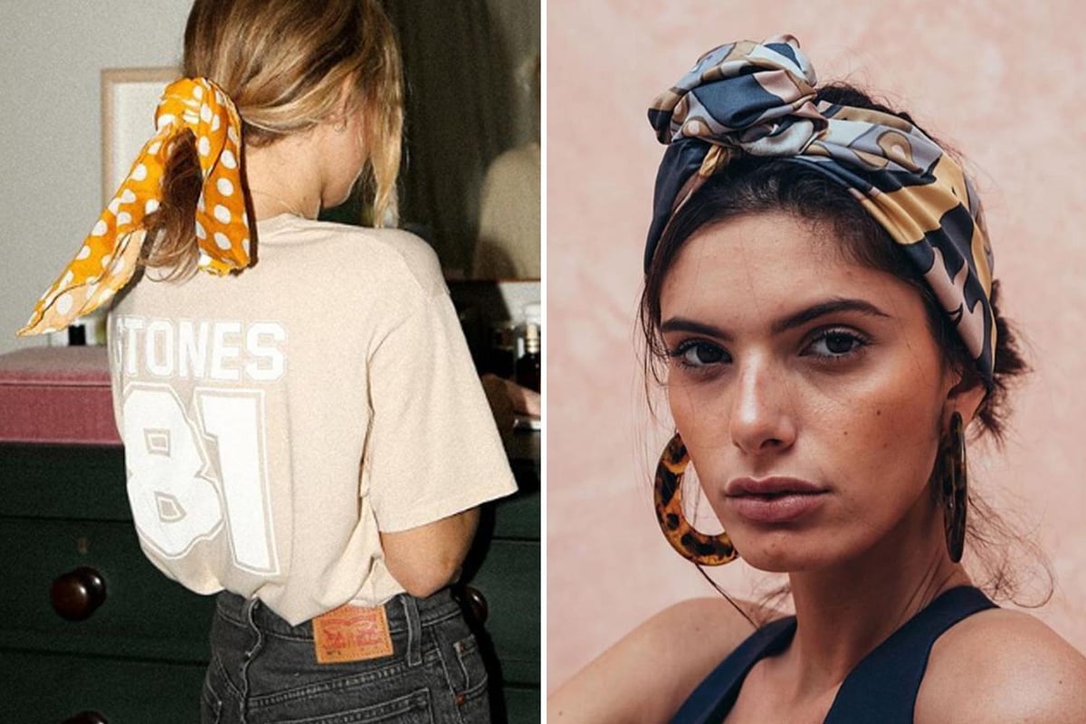 Three influencer-approved ways to wear a silk headscarf | London Evening Standard