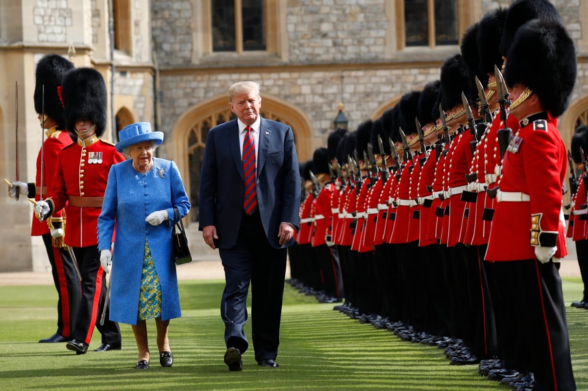 Donald Trump meets the Queen at Windsor Castle as tens of thousands protest his visit in London | London Evening Standard