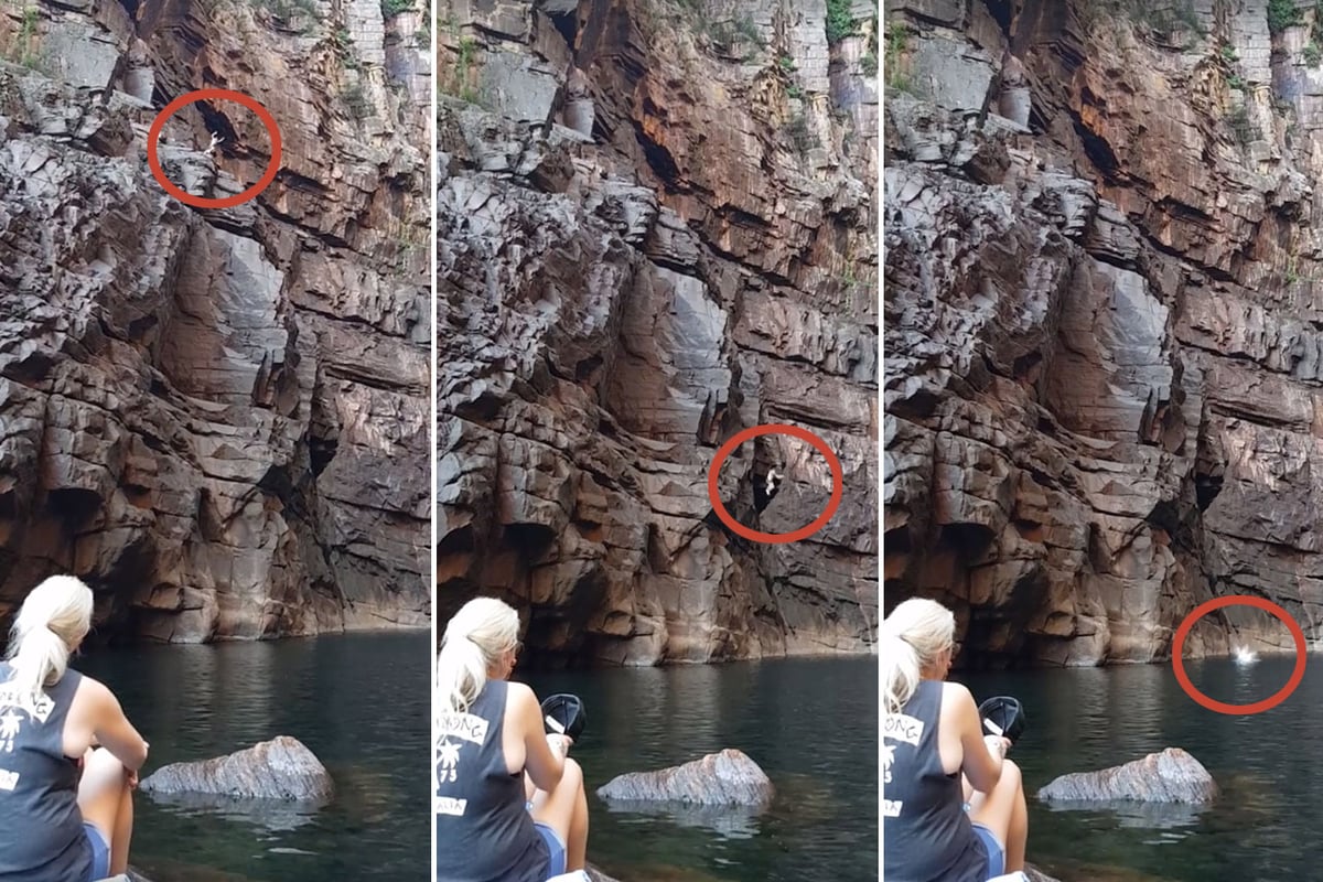 Briton Josh Jones ‘downs 10 beers’ then jumps off cliff at Australia's Jim Jim Falls | London Evening Standard