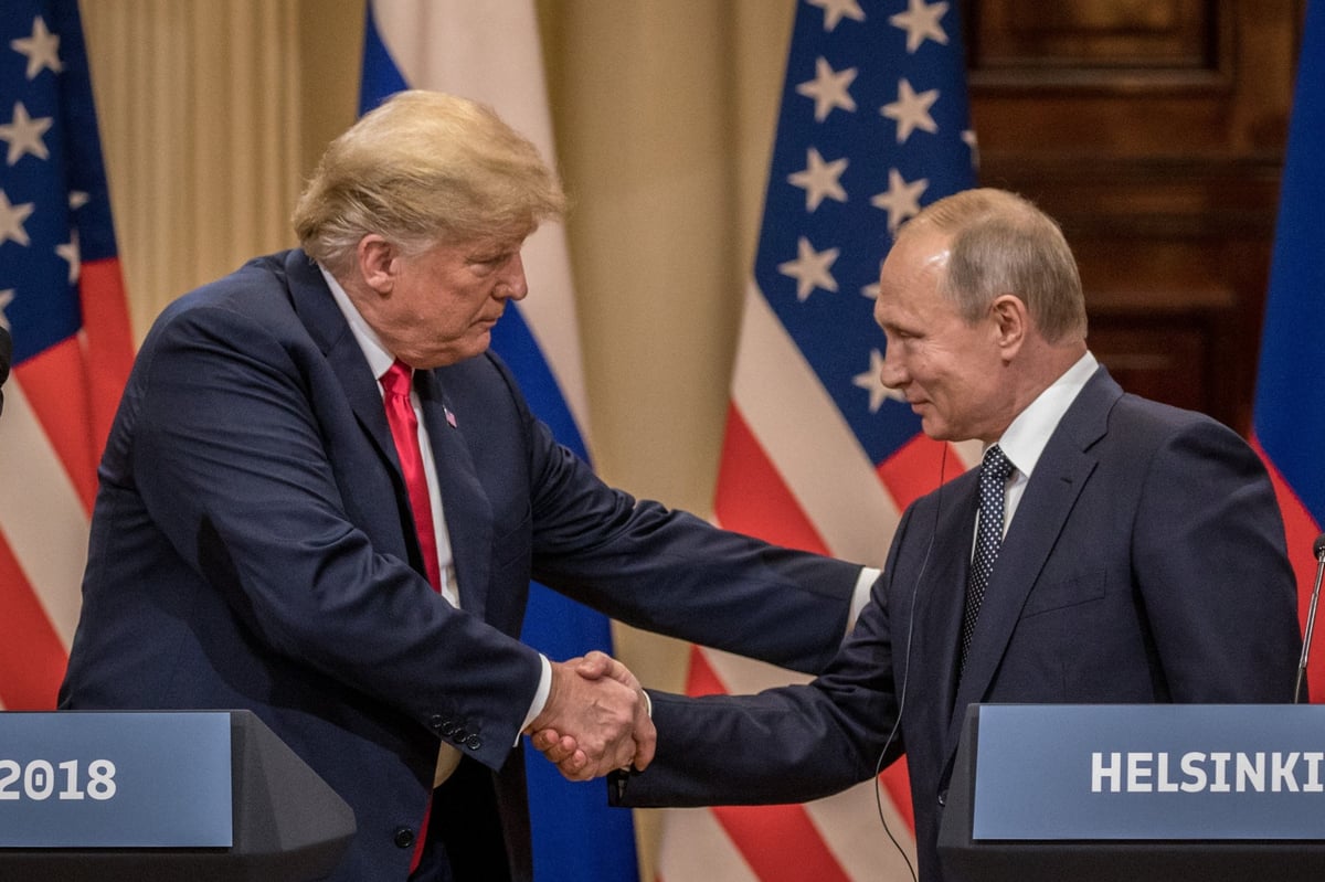 Donald Trump condemned as 'disgraceful' after siding with Vladimir Putin on election meddling | London Evening Standard