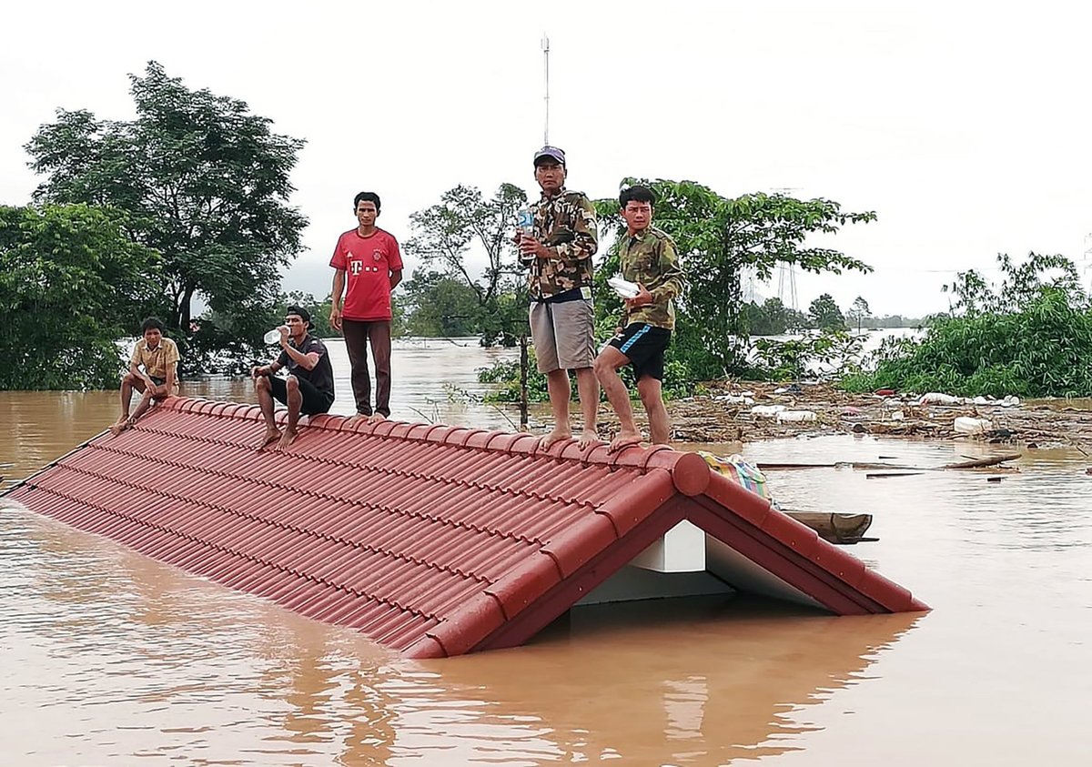 Laos dam collapse map: Hundreds missing or dead and more than 6,000 homeless as flash floods hit villages | London Evening Standard