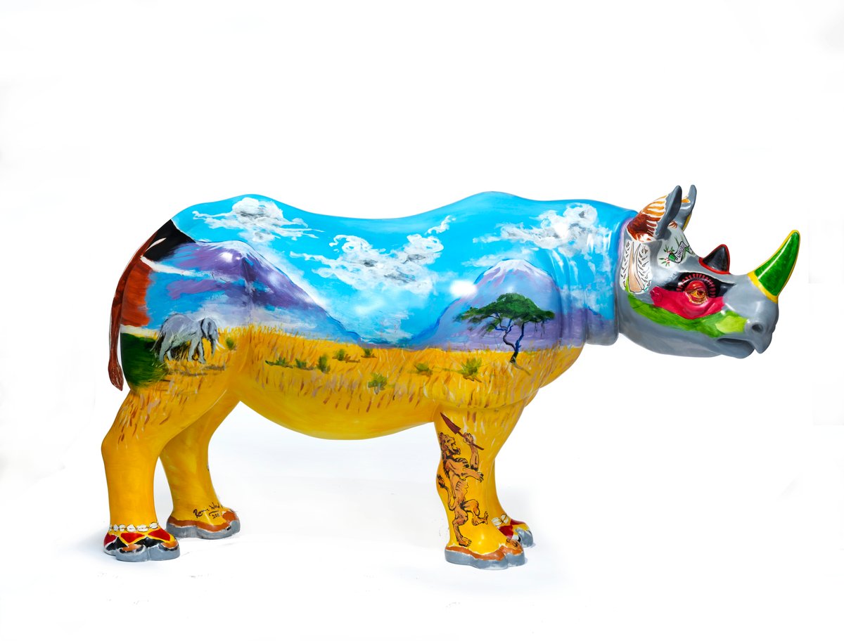 Rolling Stones star Ronnie Wood produces artwork to help save the rhinos | London Evening Standard