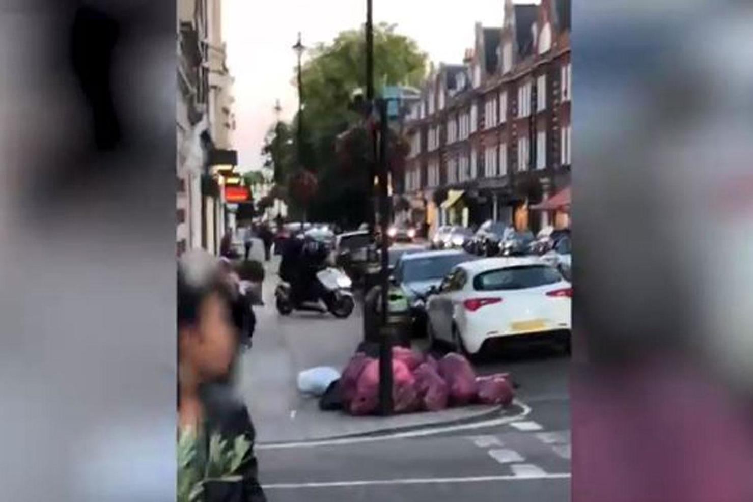 Terrifying moment armed moped thugs target man for £25k watch