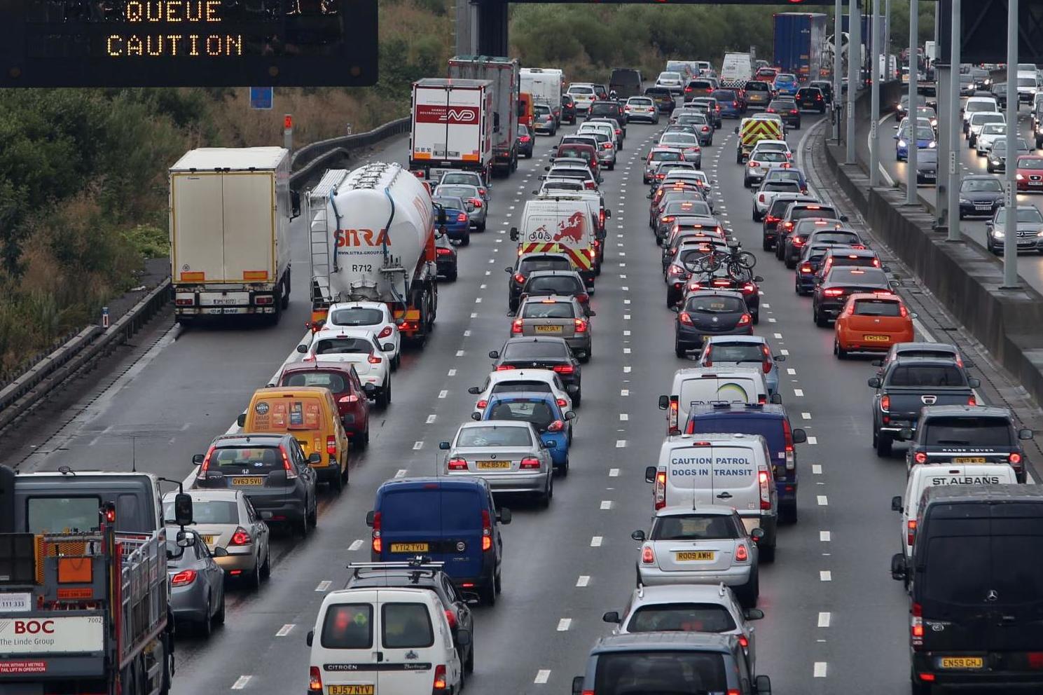 Pothole 'the size of car' sparks major delays near Dartford Crossing
