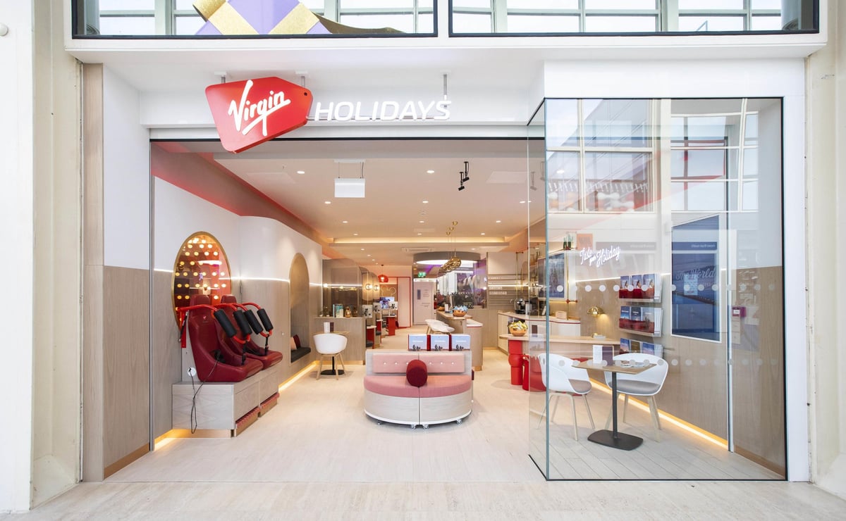 Virgin Holidays opens new travel shop complete with prosecco-stocked bar and in-house spa | London Evening Standard
