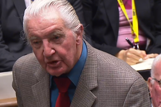 Dennis Skinner calls Theresa May 'frit': Labour MP uses Margaret Thatcher jibe to blast the PM | London Evening Standard